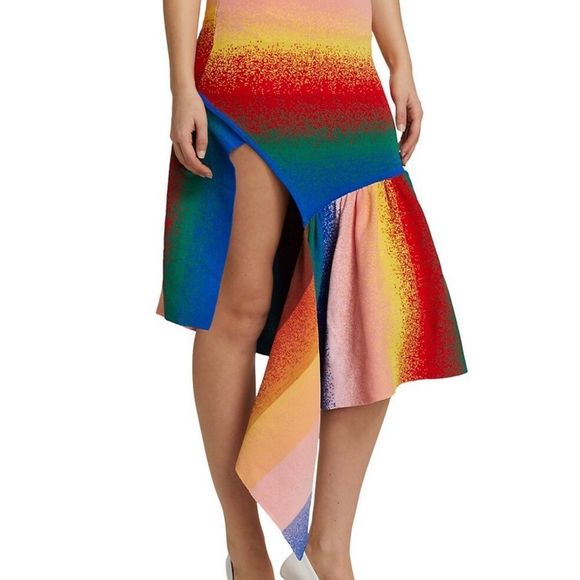 Amur Asymmetrical Colorful Skirt - Picture 4 of 4